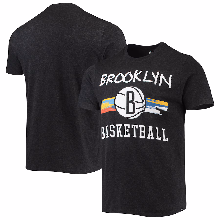 Men's Brooklyn Nets '47 Black City Edition Club T-Shirt - Jersey