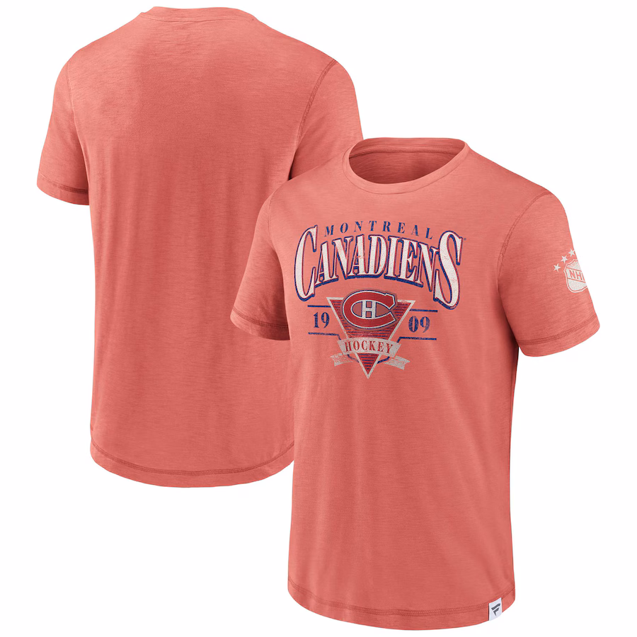 Men's Montreal Canadiens Fanatics Red Elusive Slub T-Shirt - Jersey