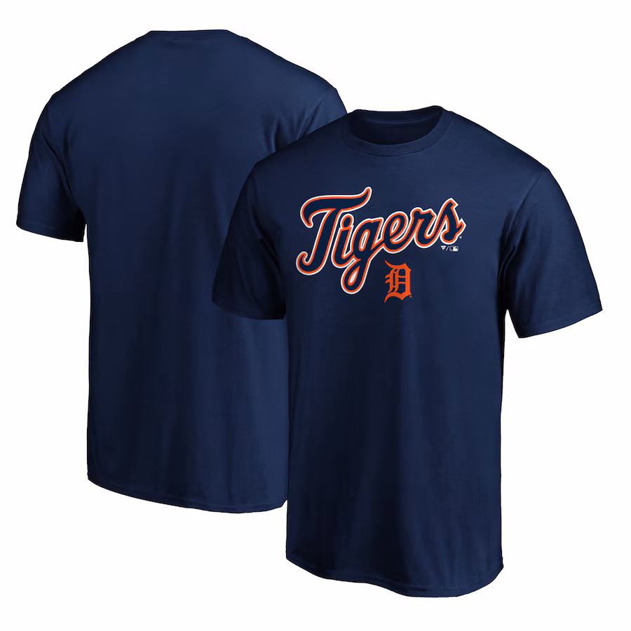 Men's Detroit Tigers Navy Series Sweep T-Shirt - Jersey