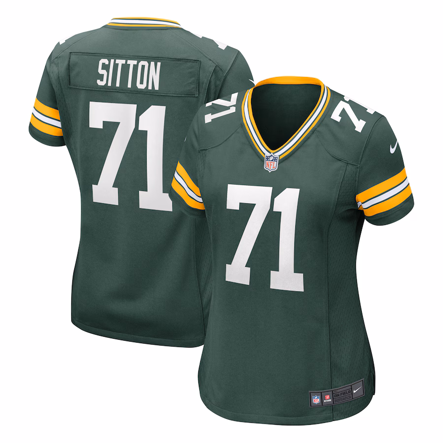 Women's Green Bay Packers Josh Sitton Nike Green Retired Game Jersey - Jersey