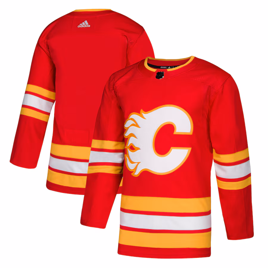 Men's Calgary Flames adidas Red Alternate Authentic Jersey - Jersey