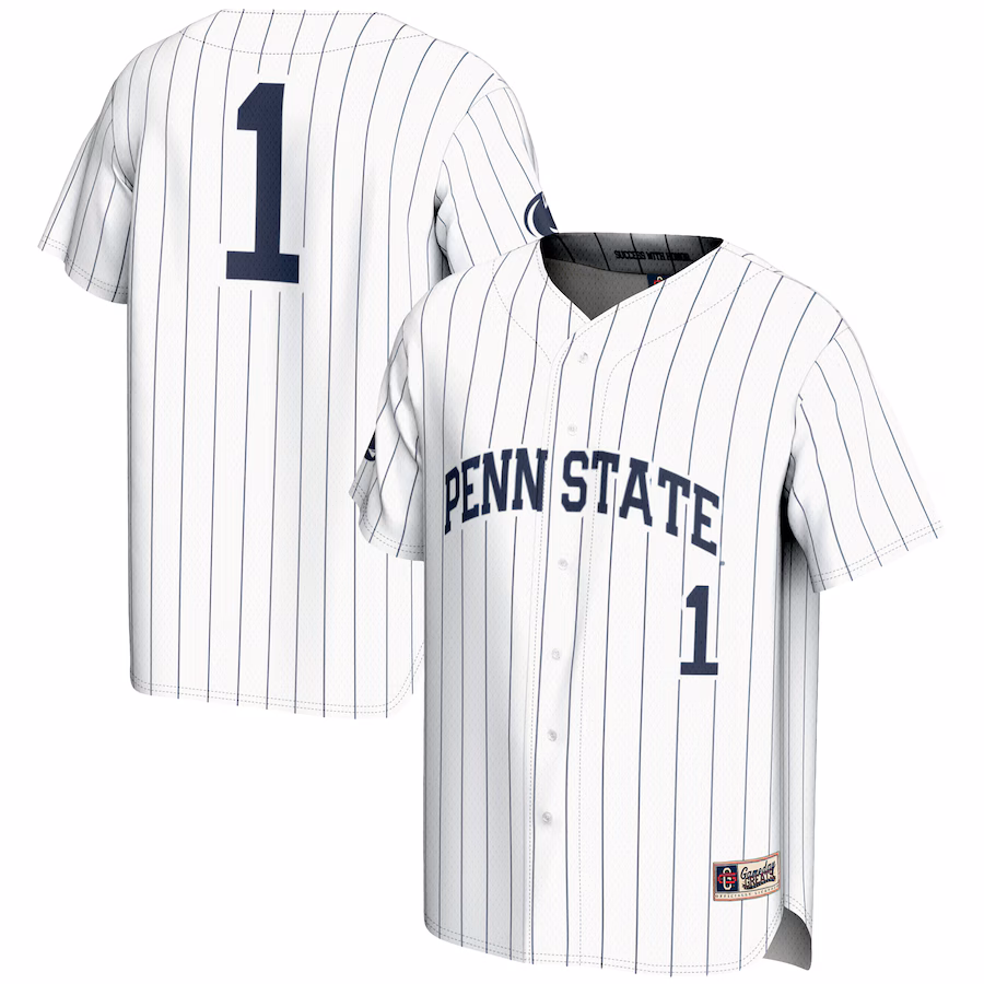 Youth GameDay Greats #1 White Penn State Nittany Lions Lightweight Baseball Fashion Jersey - Jersey