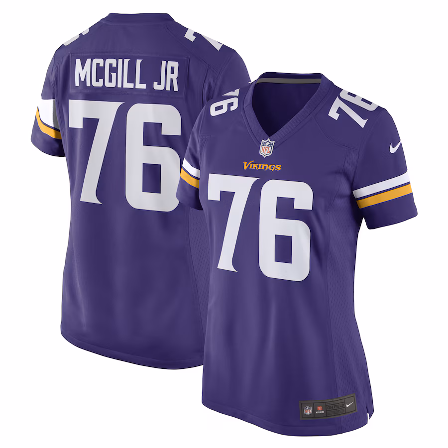 Women's Minnesota Vikings T.Y. McGill Jr. Nike Purple Game Player Jersey - Jersey