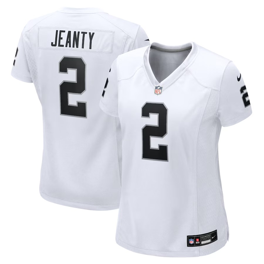 Women's Las Vegas Raiders Ashton Jeanty Nike White Game Jersey - Jersey