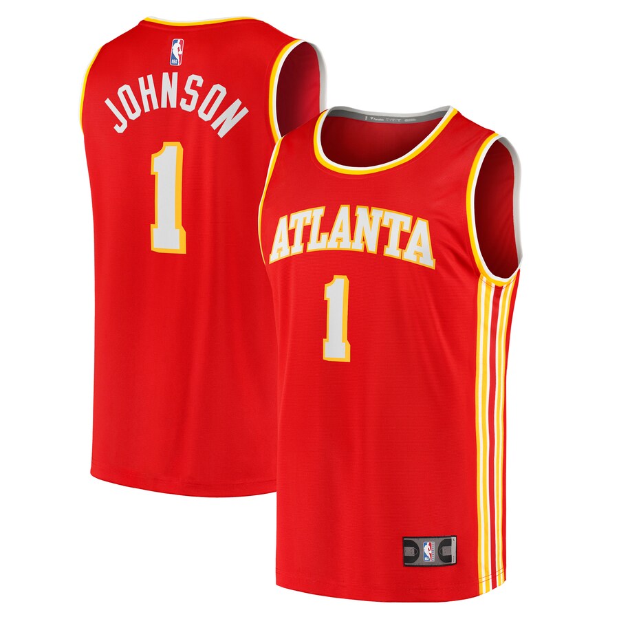 Men's Atlanta Hawks Jalen Johnson Fanatics Red Fast Break Replica Jersey - Icon Edition - Jersey