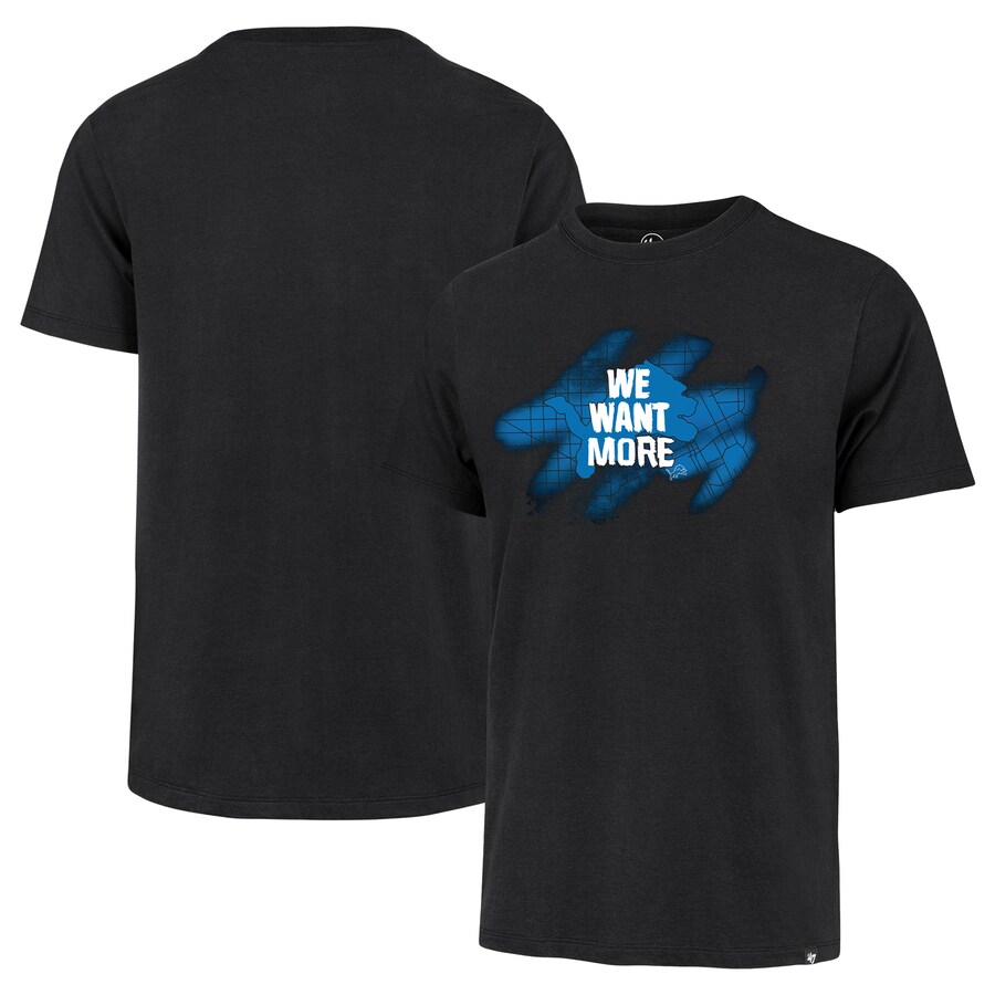 Men's Detroit Lions  '47 Black We Want More Franklin T-Shirt - Jersey