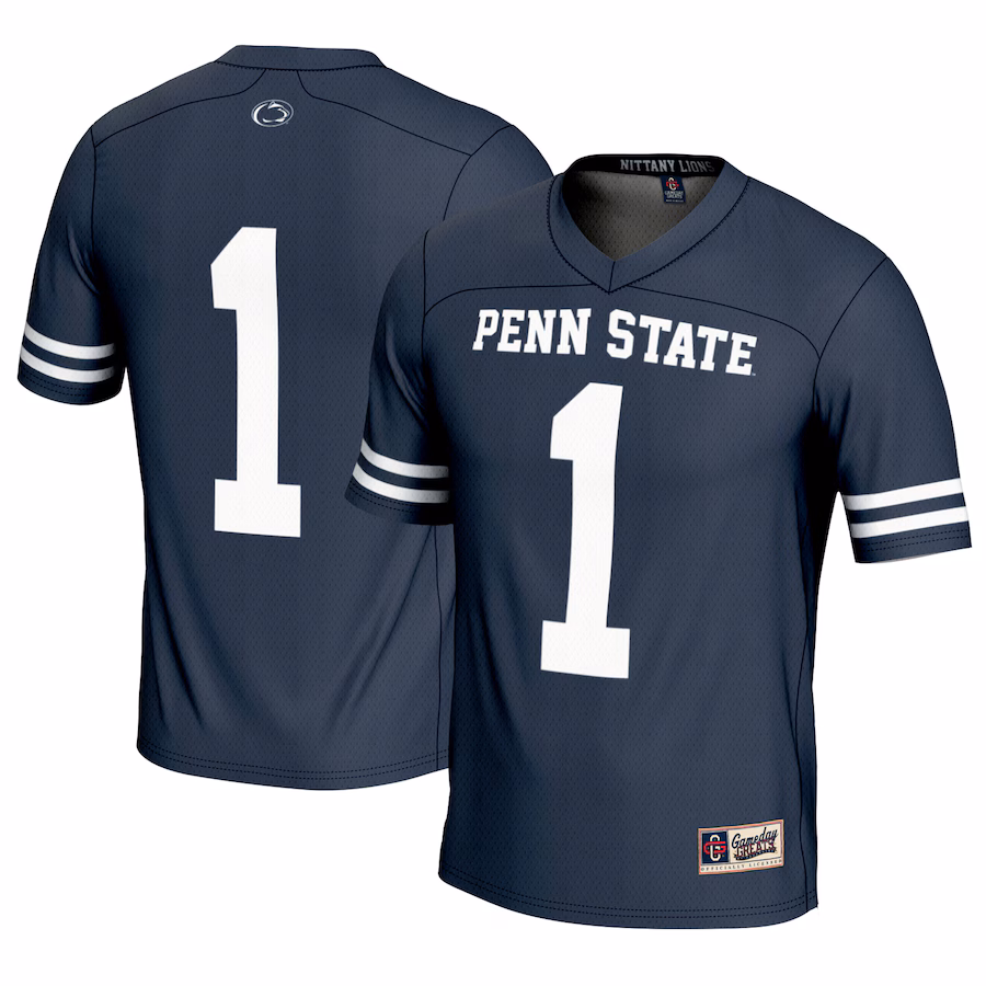 Men's GameDay Greats #1 Navy Penn State Nittany Lions Lightweight Lacrosse Jersey - Jersey