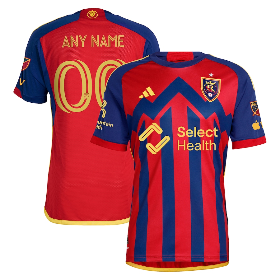Men's Real Salt Lake  adidas Red 2024 Peak Utah Authentic Custom Jersey - Jersey