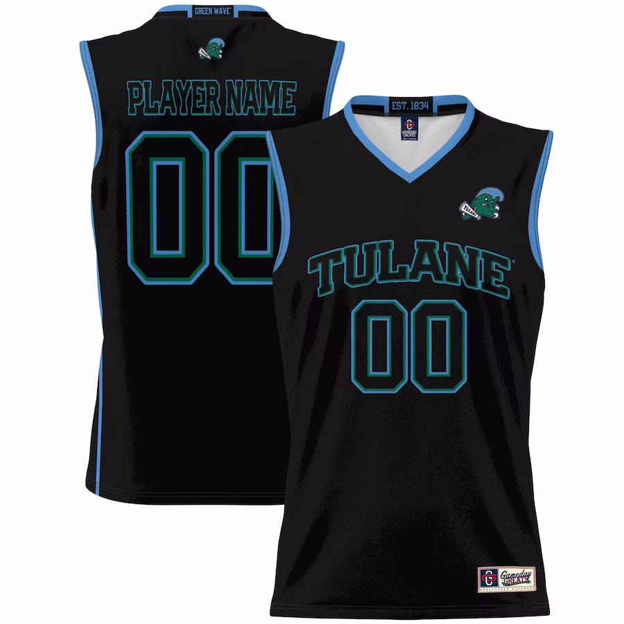 Tulane Green Wave GameDay Greats Youth NIL Pick-A-Player Lightweight Women's Basketball Jersey - Black - Jersey