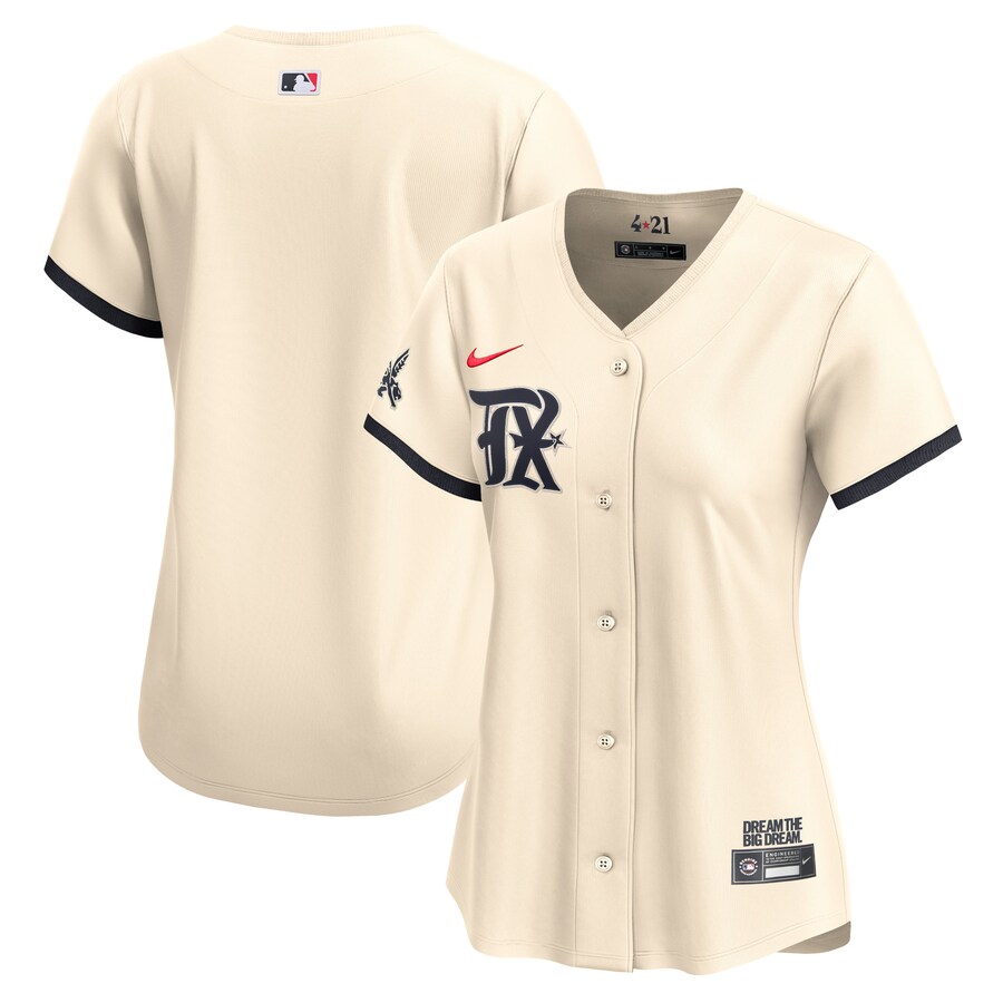 Women's Texas Rangers  Nike Cream City Connect Limited Jersey - Jersey