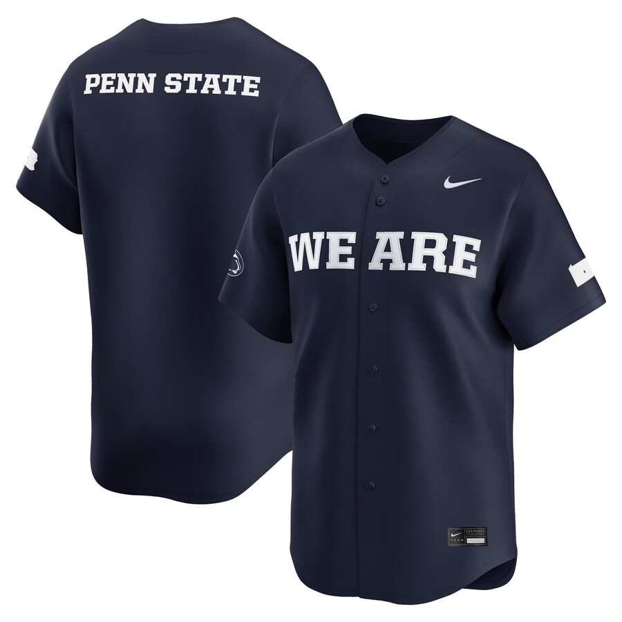 Men's Nike Navy Penn State Nittany Lions College Limited Baseball Jersey - Jersey