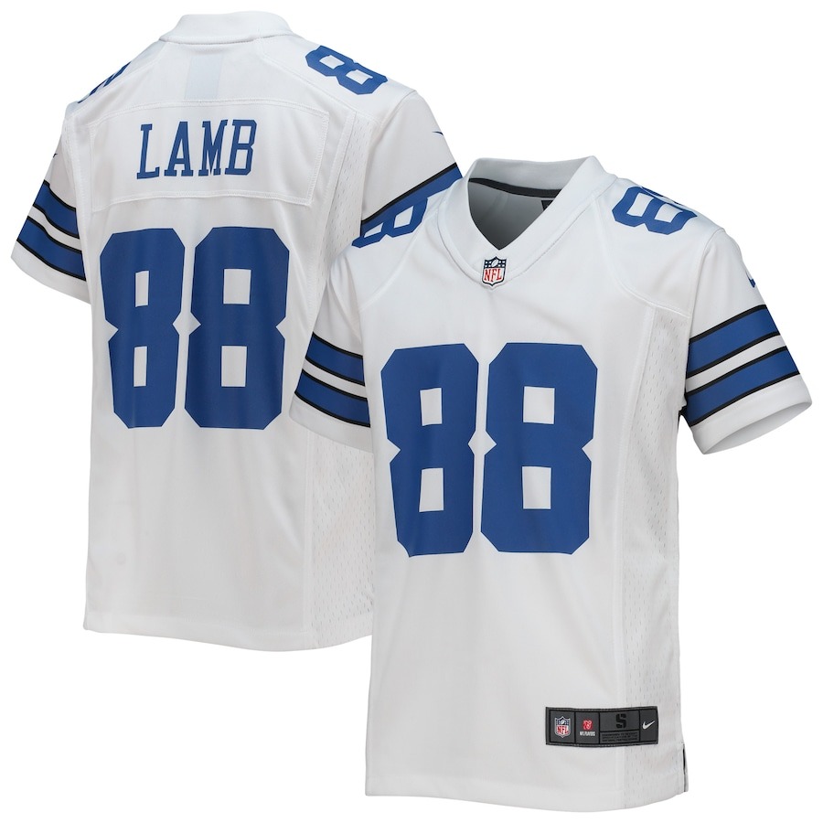 Youth Dallas Cowboys CeeDee Lamb Nike White Game Jersey - Jersey