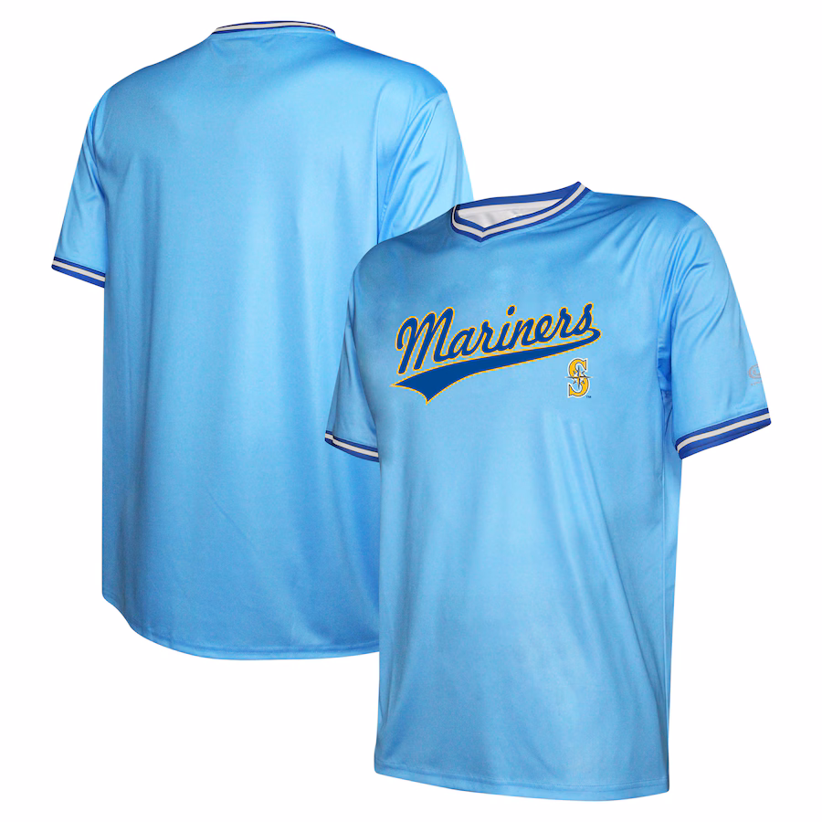 Men's Seattle Mariners Stitches Light Blue Cooperstown Collection Team Jersey - Jersey