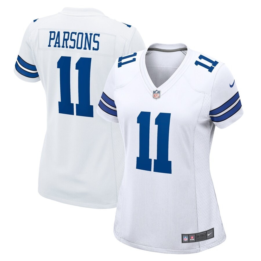 Women's Dallas Cowboys Micah Parsons Nike White Game Player Jersey - Jersey
