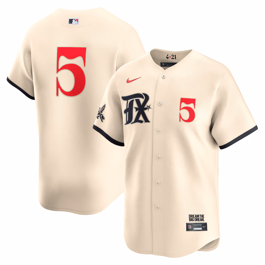 Men's Texas Rangers Corey Seager Nike Cream City Connect Limited Player Jersey - Jersey