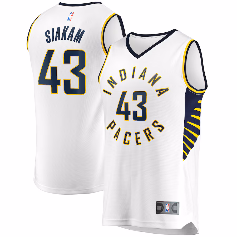Men's Indiana Pacers Pascal Siakam Fanatics White Fast Break Player Jersey - Association Edition - Jersey