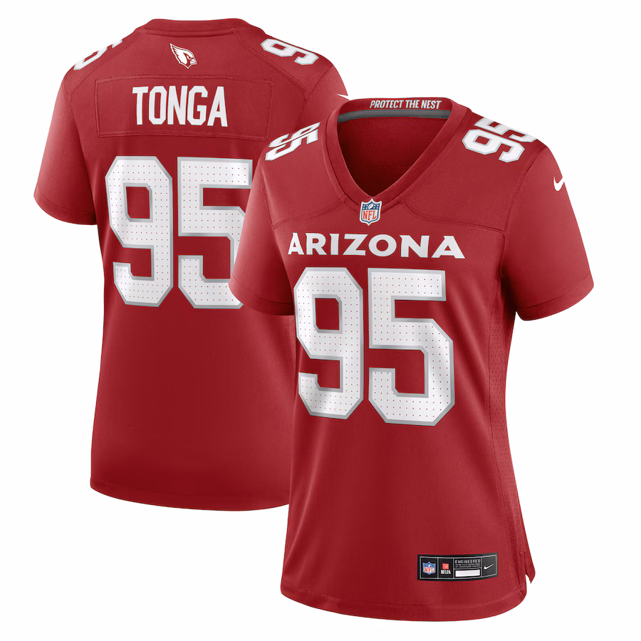 Women's Arizona Cardinals Khyiris Tonga Nike Cardinal Game Jersey - Jersey