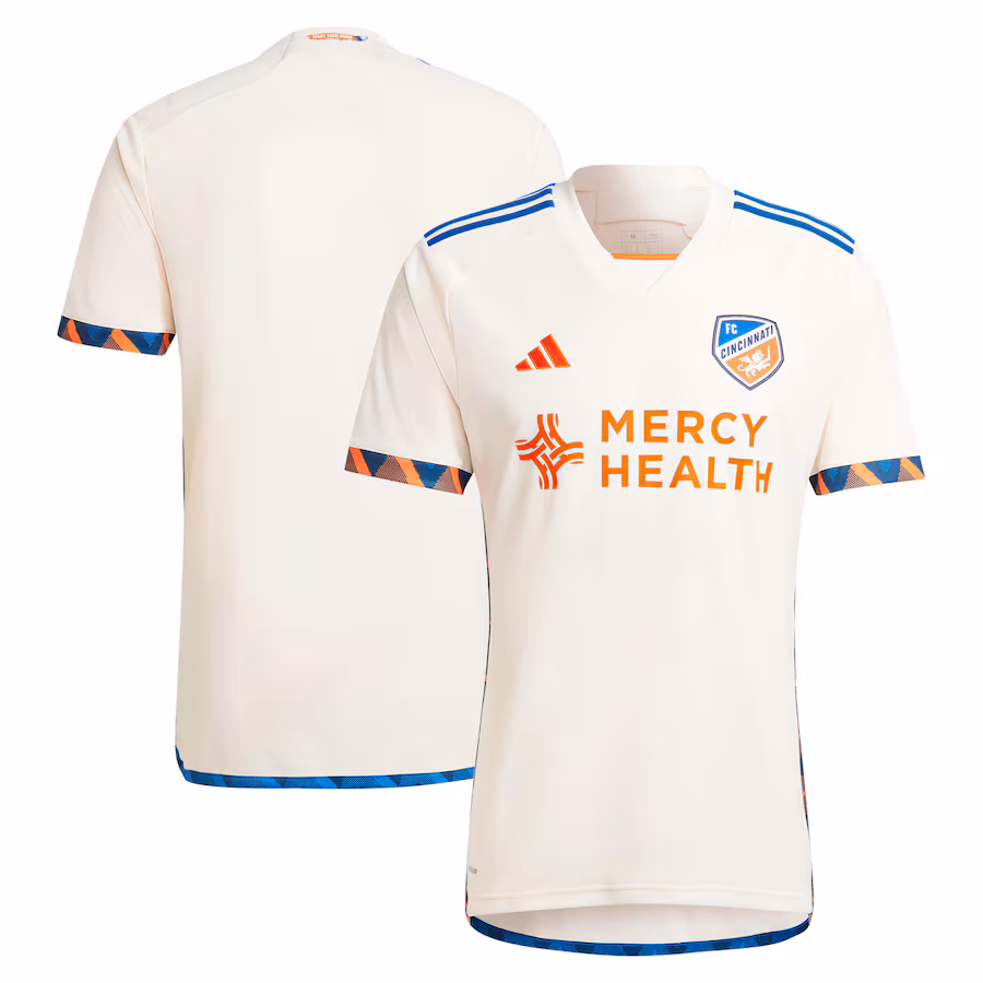 Men's FC Cincinnati  adidas White 2024 The Canvas Kit Replica Jersey - Jersey