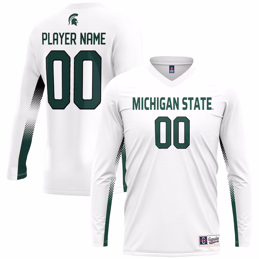 Michigan State Spartans GameDay Greats Youth Lightweight NIL Women's Volleyball Jersey - White - Jersey