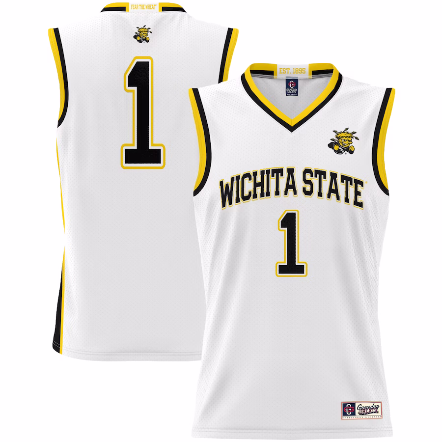 Wichita State Shockers GameDay Greats Unisex  #1 Basketball Jersey -  White - Jersey