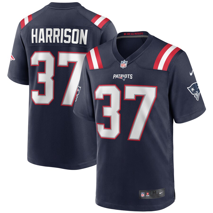 Men's New England Patriots Rodney Harrison Nike Navy Game Retired Player Jersey - Jersey