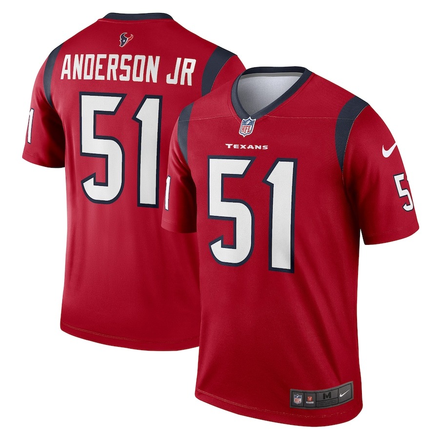 Men's Houston Texans Will Anderson Jr. Nike Red  Legend Jersey - Jersey