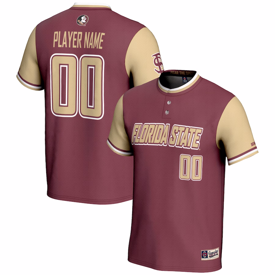 Florida State Seminoles GameDay Greats Unisex  NIL Pick-A-Player Lightweight Softball Jersey – Garnet - Jersey