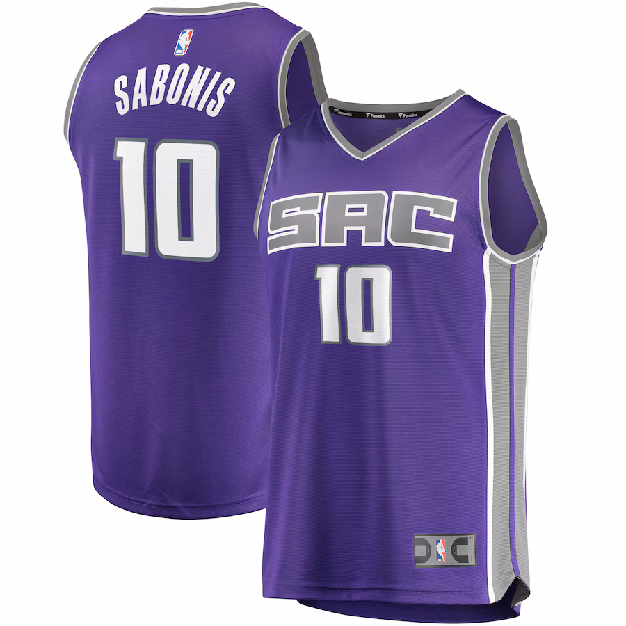 Men's Sacramento Kings Domantas Sabonis Fanatics Purple Fast Break Replica Jersey - Icon Edition - Jersey