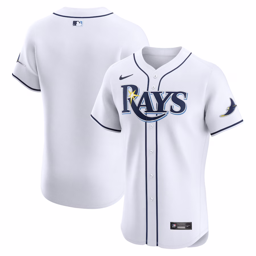 Men's Tampa Bay Rays Nike White Home Elite Jersey - Jersey