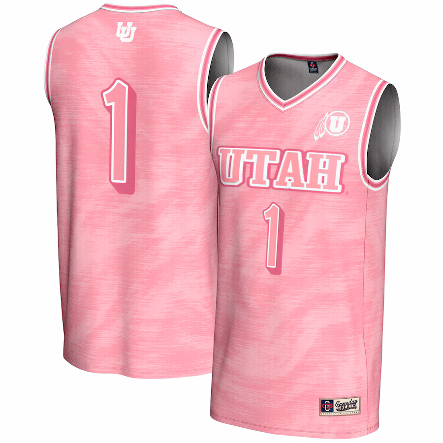 Unisex GameDay Greats #1 Pink Utah Utes Lightweight Basketball Fashion Jersey - Jersey