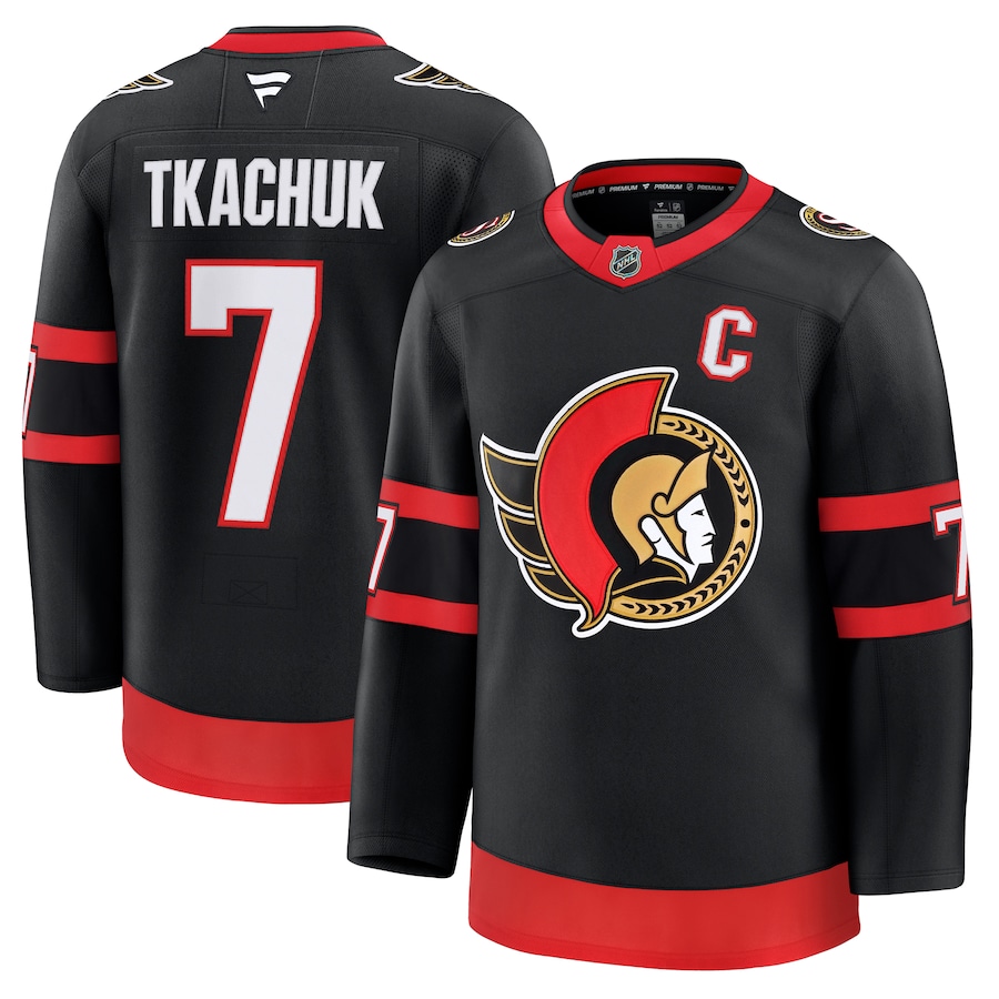 Men's Ottawa Senators Brady Tkachuk Fanatics Black Home Premium Jersey - Jersey