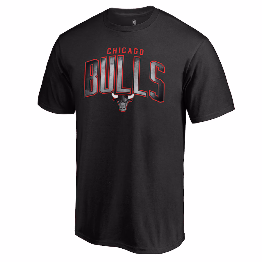 Men's Chicago Bulls Black Arch Smoke T-Shirt - Jersey
