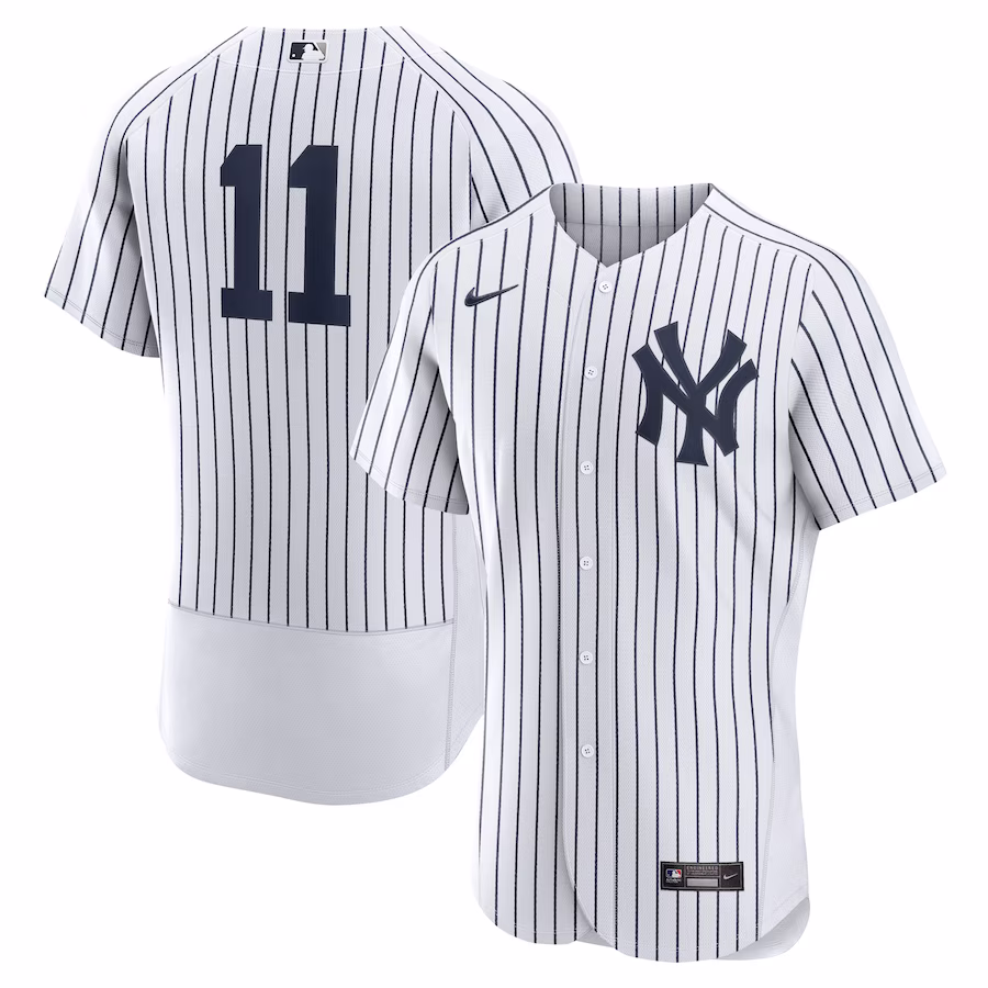 Men's New York Yankees Anthony Volpe Nike White/Navy Home Authentic Jersey - Jersey
