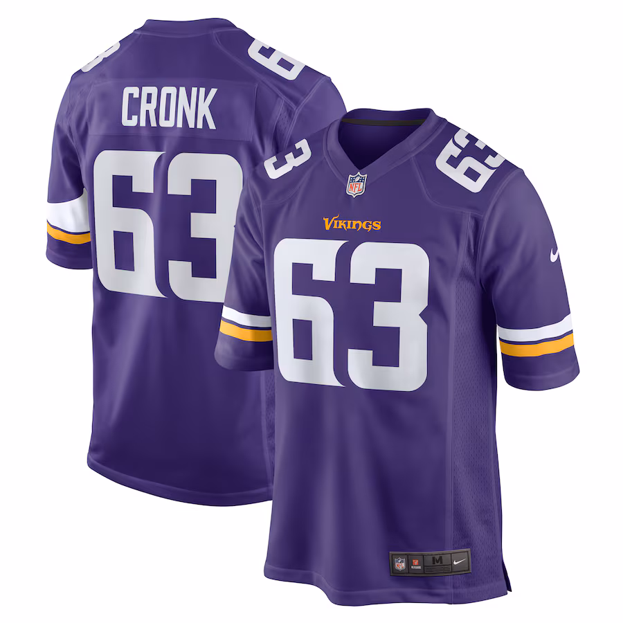 Men's Minnesota Vikings Coy Cronk Nike  Purple Team Game Jersey - Jersey