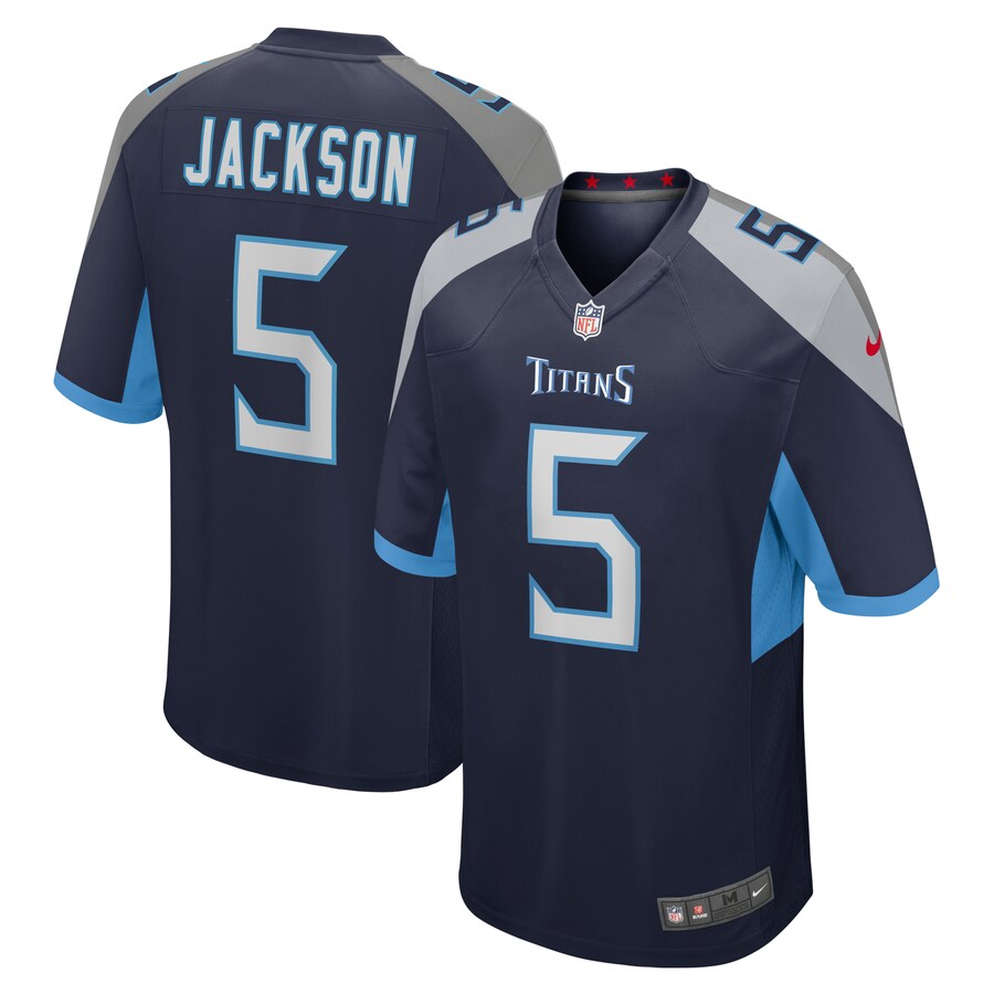 Men's Tennessee Titans Kearis Jackson Nike  Navy Team Game Jersey - Jersey