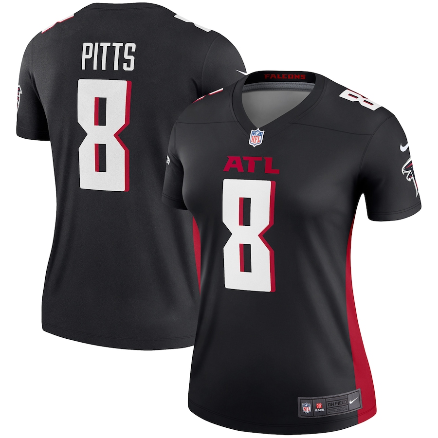 Women's Atlanta Falcons Kyle Pitts Nike Black Legend Jersey - Jersey