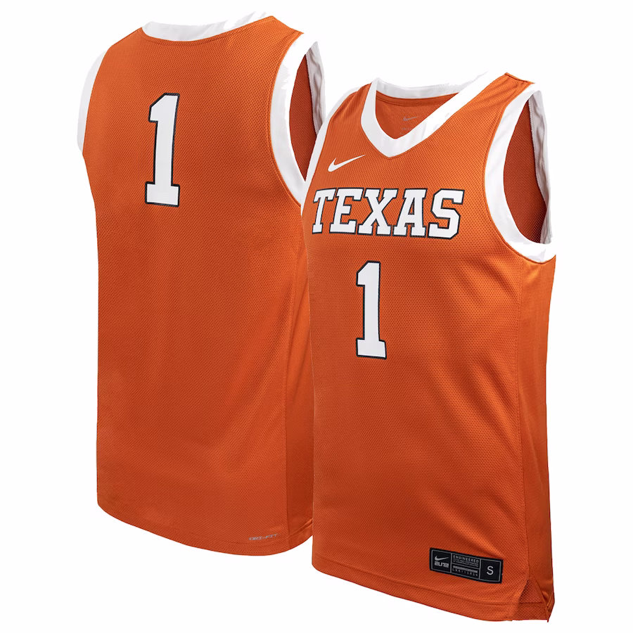 Texas Longhorns Nike Unisex Replica Basketball Jersey - Texas Orange - Jersey