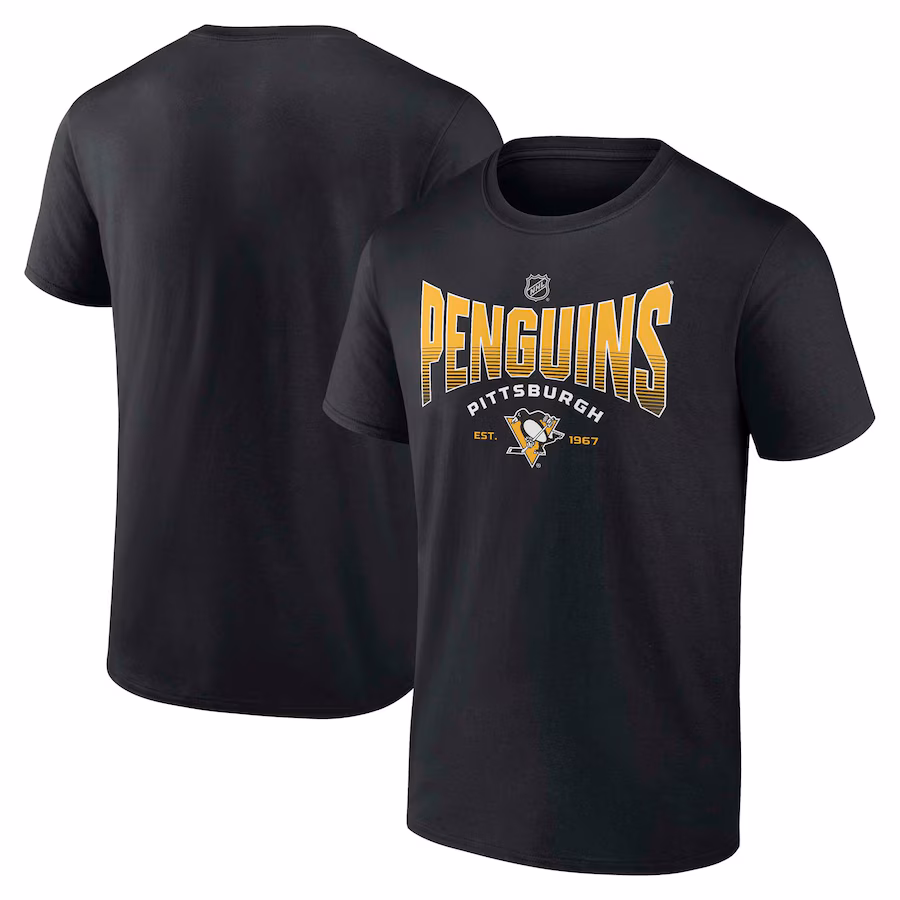 Men's Pittsburgh Penguins Fanatics Black Statement T-Shirt - Jersey