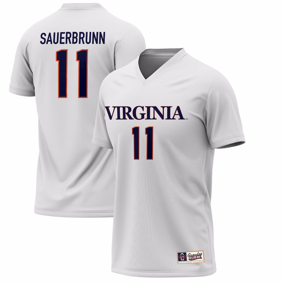 Becky Sauerbrunn Virginia Cavaliers GameDay Greats Youth Lightweight Alumni Soccer Jersey - White - Jersey