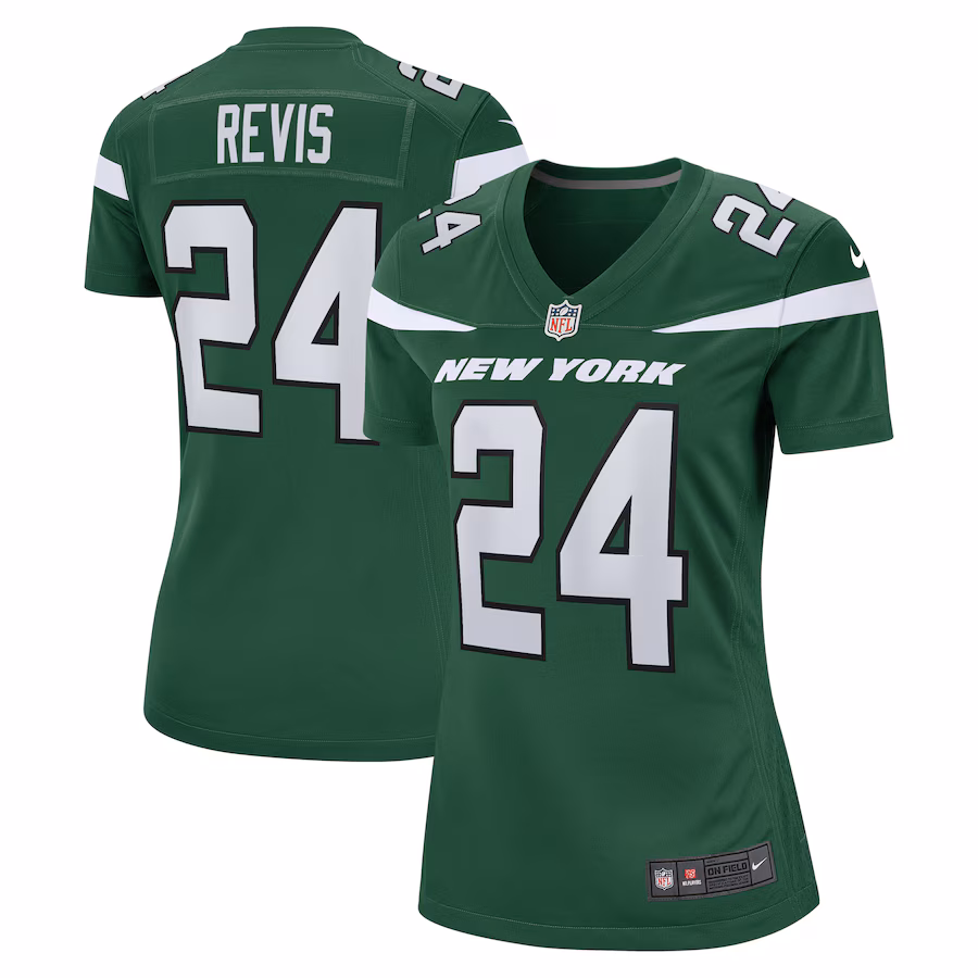Women's New York Jets Darrelle Revis Nike Gotham Green Retired Player Game Jersey - Jersey
