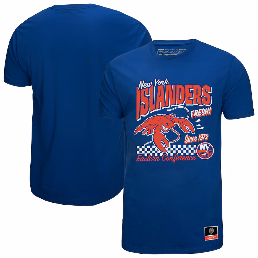 Men's New York Islanders Mitchell & Ness Royal Local Food T-Shirt - Jersey