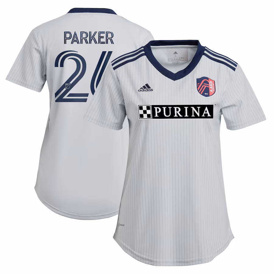 Women's St. Louis City SC Tim Parker adidas Gray 2023 The Spirit Kit Replica Jersey - Jersey
