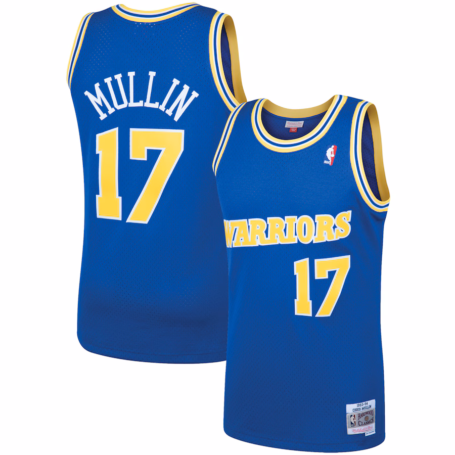 Men's Golden State Warriors Chris Mullin Mitchell & Ness Royal 1993/94 Hardwood Classics Swingman Jersey - Jersey