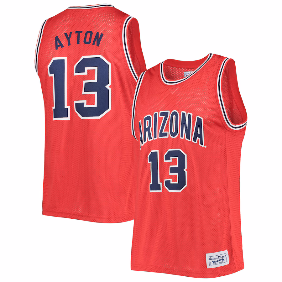 Men's Original Retro Brand Deandre Ayton Red Arizona Wildcats Commemorative Classic Basketball Jersey - Jersey
