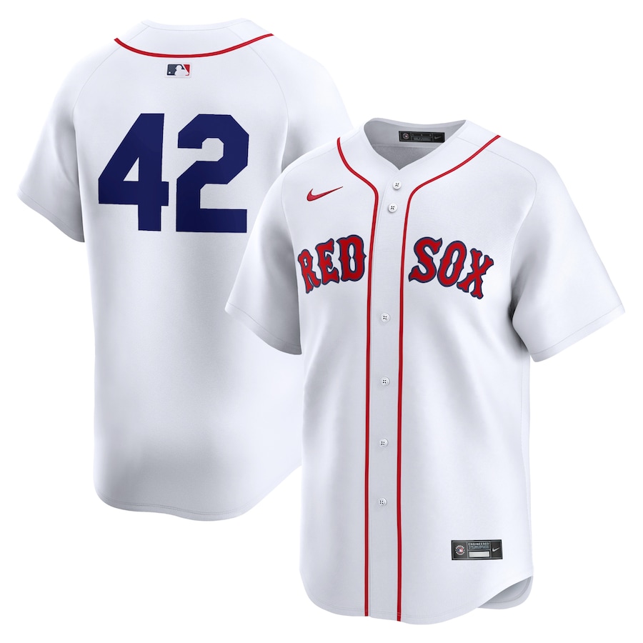 Men's Boston Red Sox  Nike White 2024 Jackie Robinson Day Home Limited Jersey - Jersey