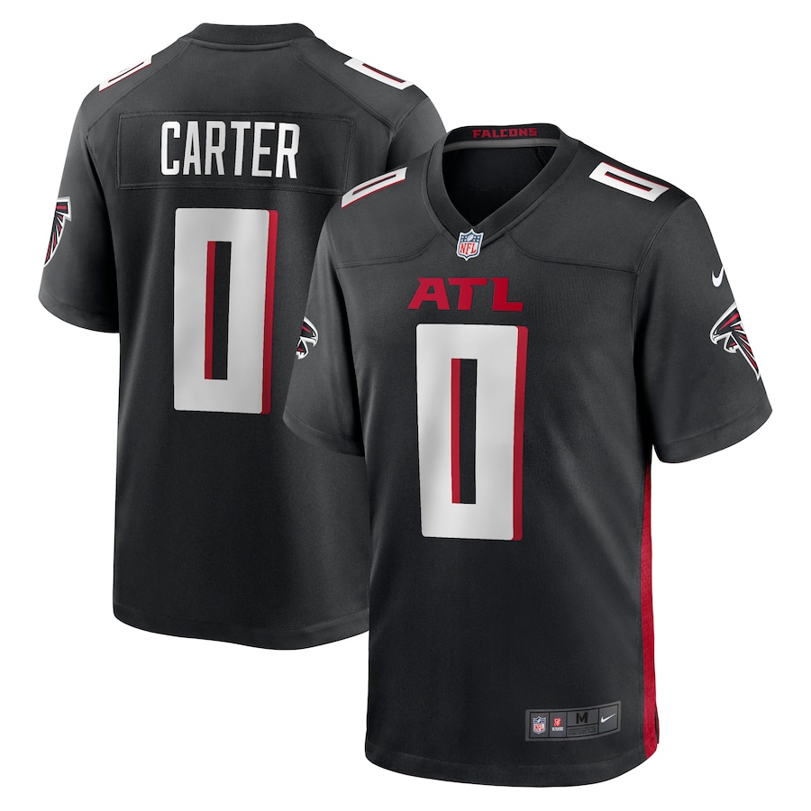 Men's Atlanta Falcons Lorenzo Carter Nike Black Game Player Jersey - Jersey