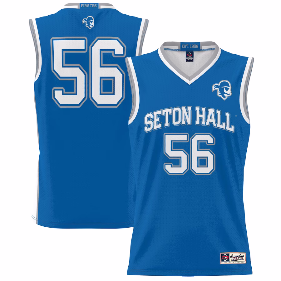 #56 Seton Hall Pirates GameDay Greats Youth Lightweight Basketball Jersey - Blue - Jersey