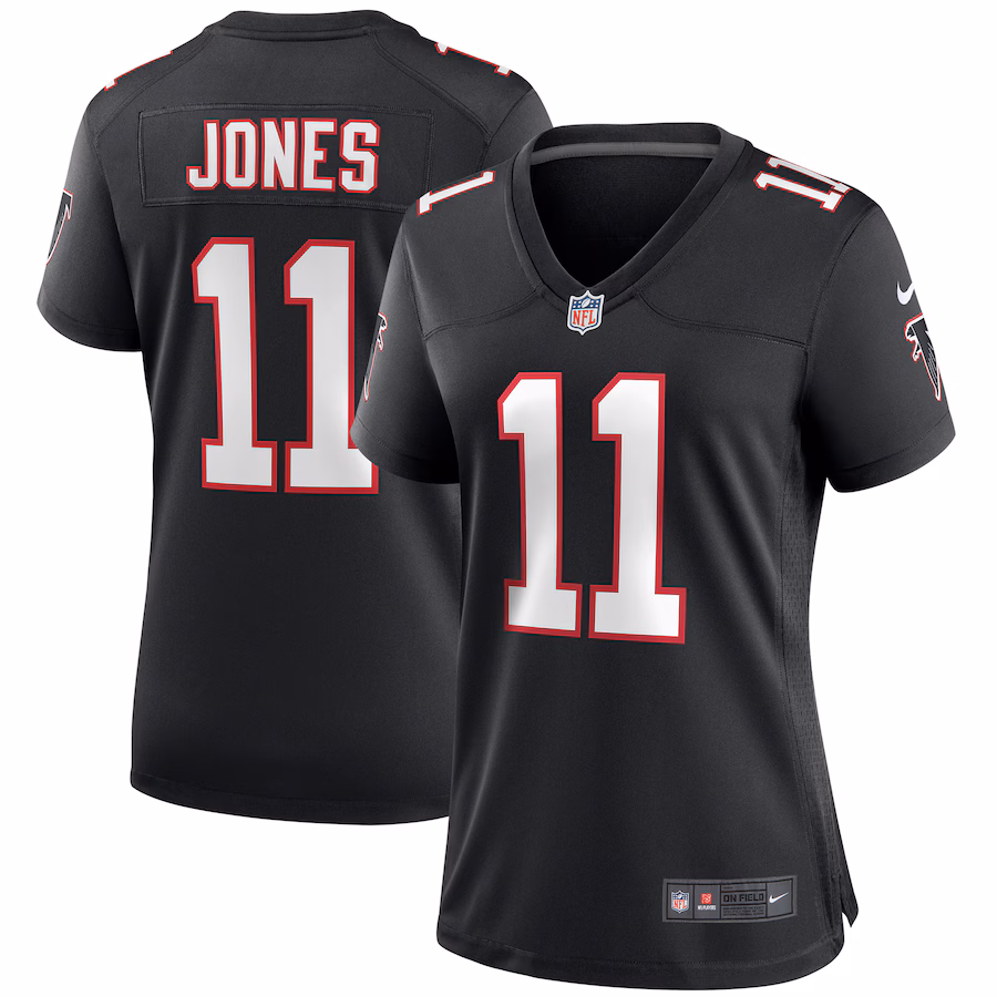 Women's Atlanta Falcons Julio Jones Nike Black Throwback Game Jersey - Jersey