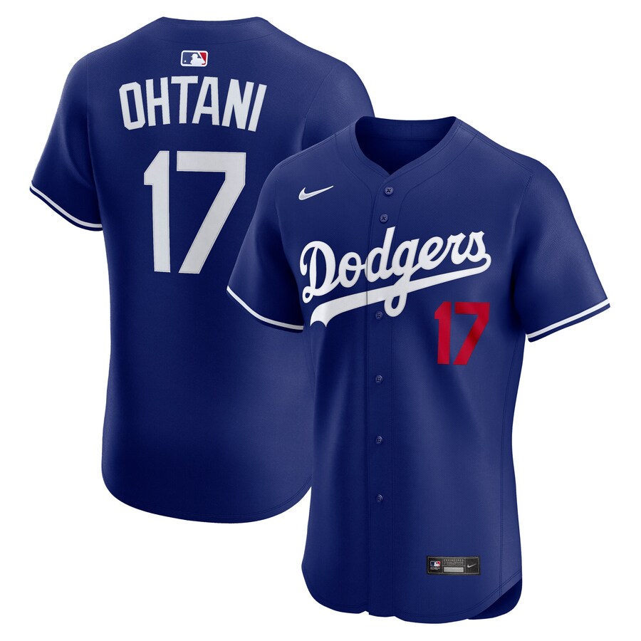 Men's Los Angeles Dodgers Shohei Ohtani Nike Royal Alternate 2 Elite Jersey - Jersey