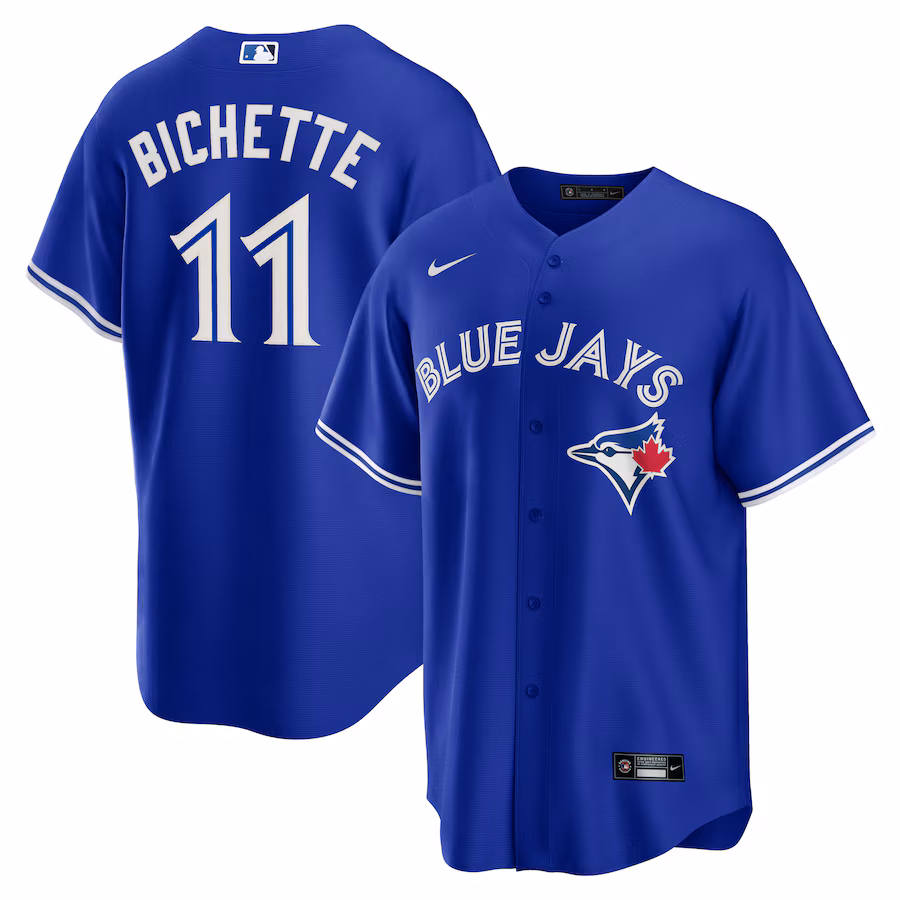 Men's Toronto Blue Jays Bo Bichette Nike Rush Blue Alternate 2 Replica Jersey - Jersey